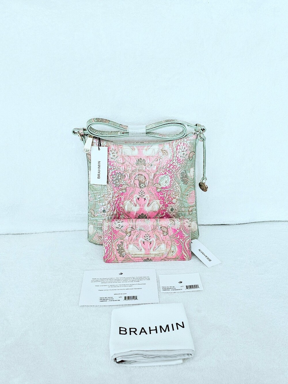 NWT Brahmin ODETTE OMBRE Katie w/Ady Wallet